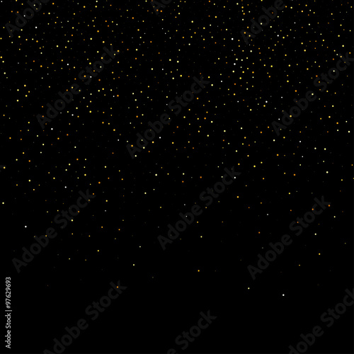 Abstract vector gold dust glitter star wave background