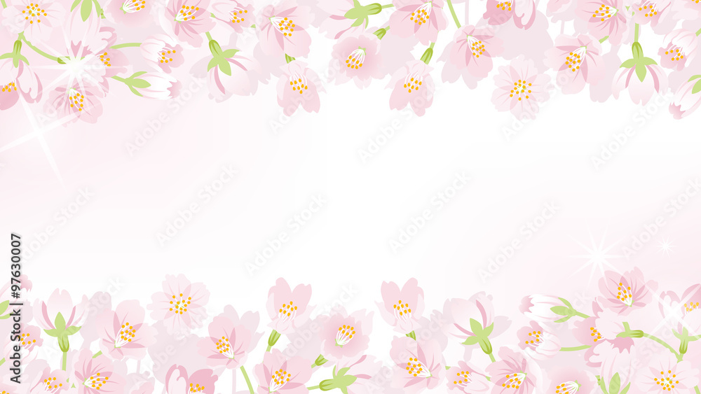Cherry blossom line frame