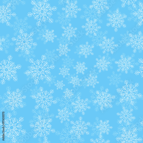 Snowfall vector background