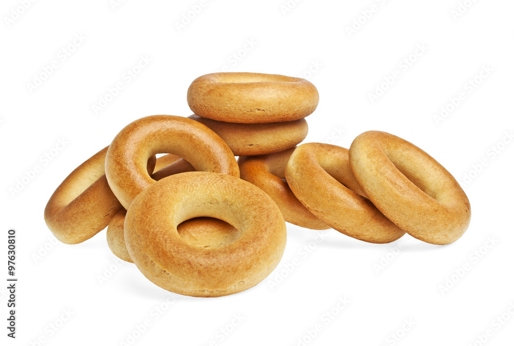 Bagels isolated on a white background Bagels isolated on a white background