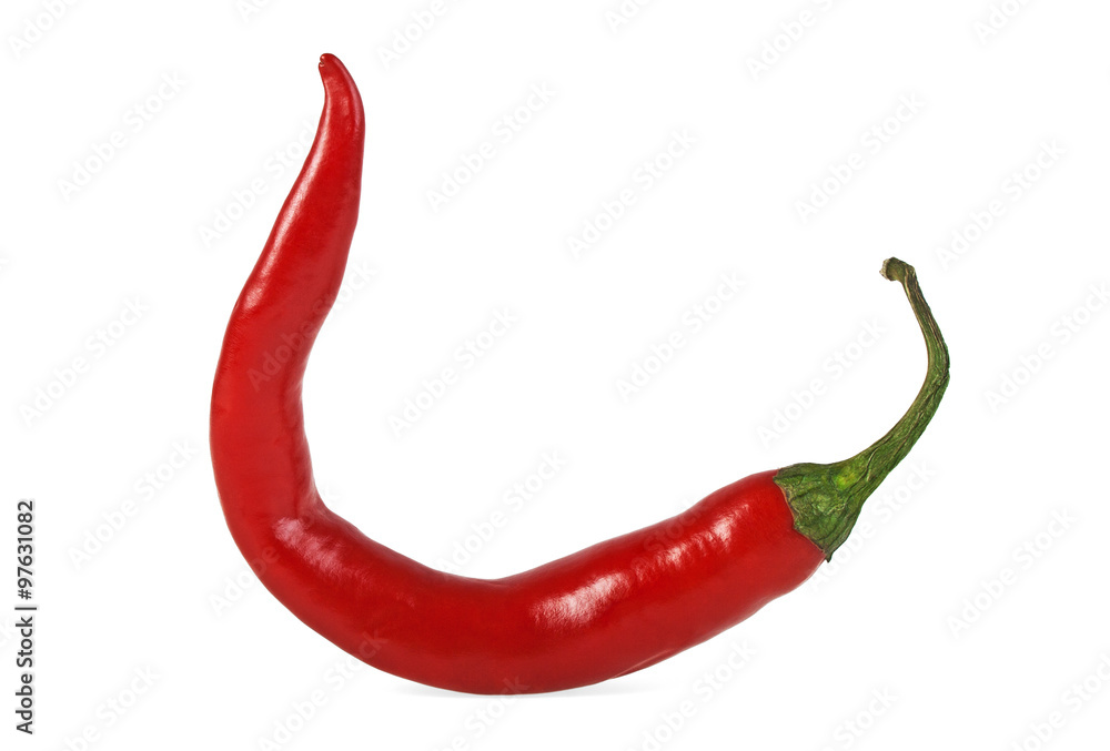Red chili pepper isolated on white background Red chili pepper isolated on white background
