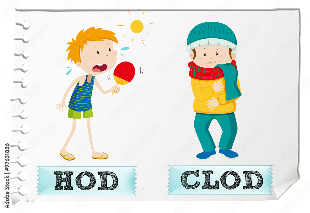 Adjective hot and cold Adjective hot and cold