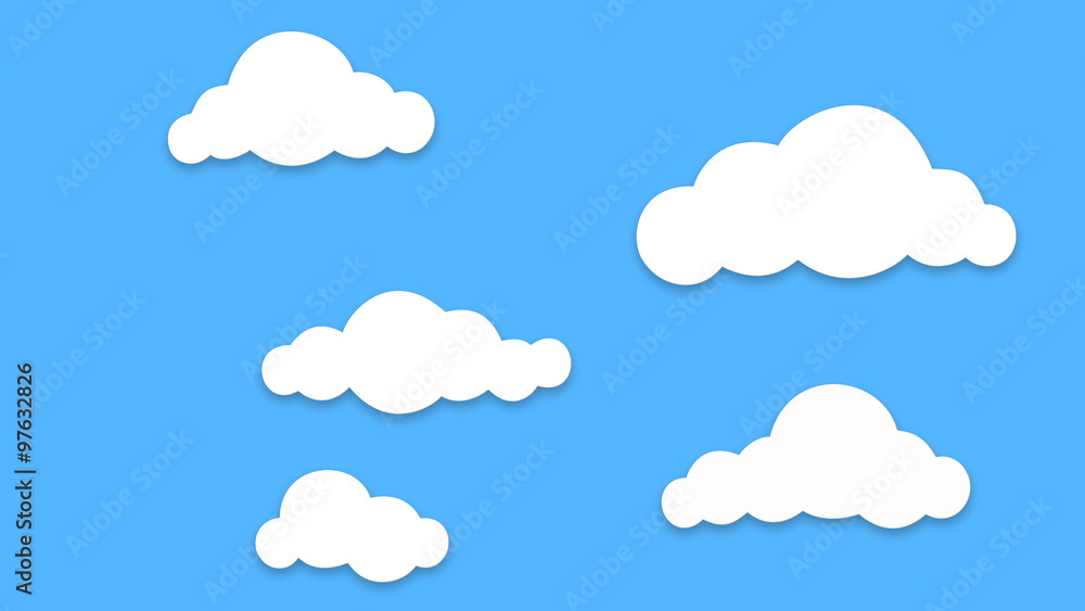 clouds on blue sky