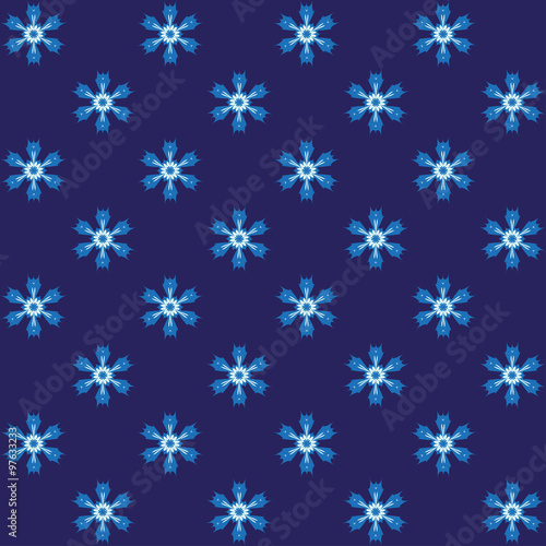 Blue spiny snowflake wrapping