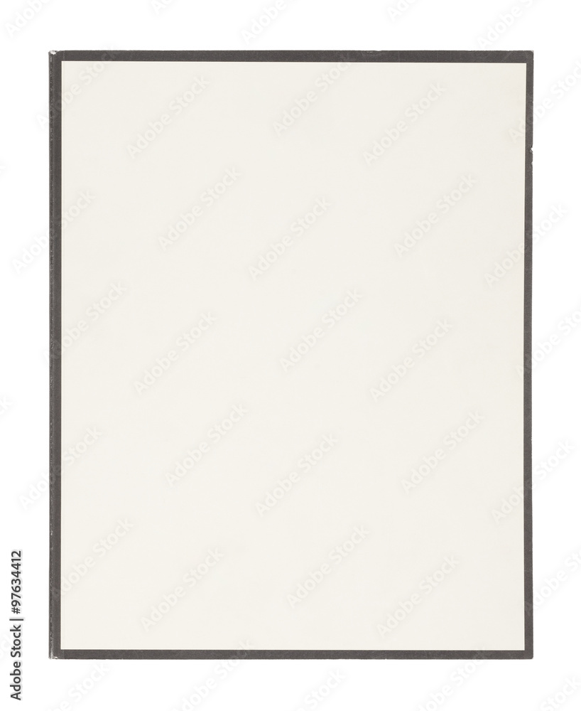 Blank old magazine cover isolated on white background Blank old magazine cover isolated on white background