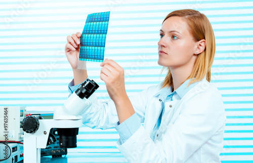 Photography Silicon wafers production, photolithography