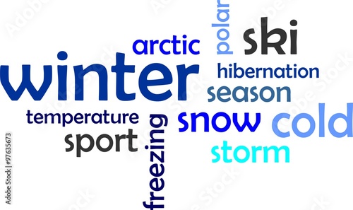 word cloud - winter