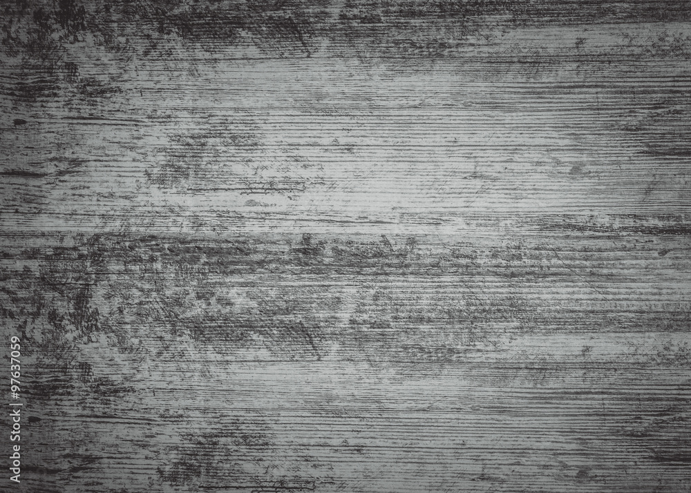 Fototapeta premium Black and white wooden background. 