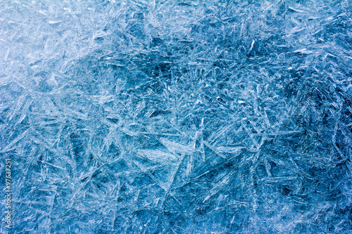 Frost, ice. Texture of ice