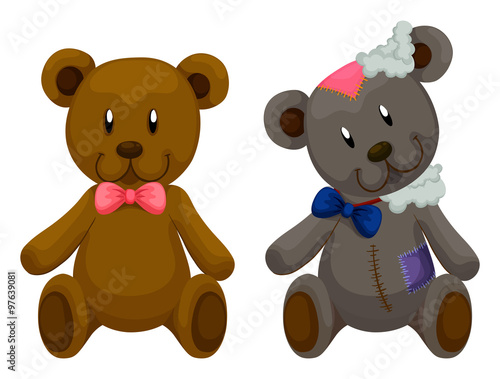 New and old teddy bears