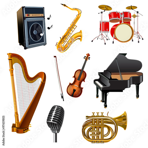 Musical Instruments Set