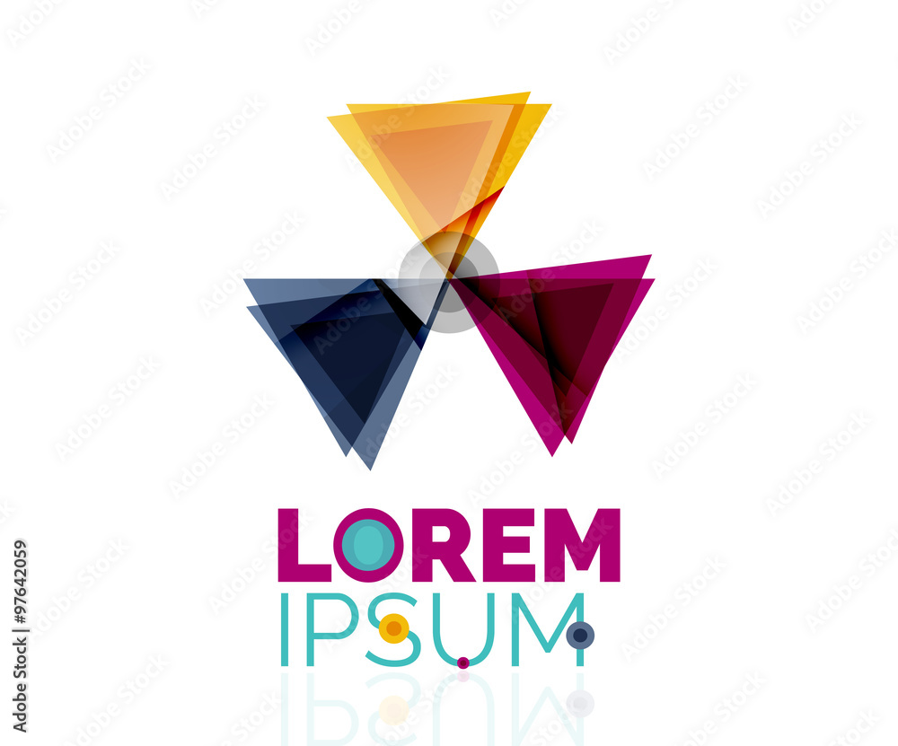 Logo, abstract geometric business icon Logo, abstract geometric business icon