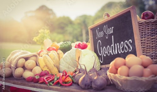 Fotografie Composite image of new year goodness