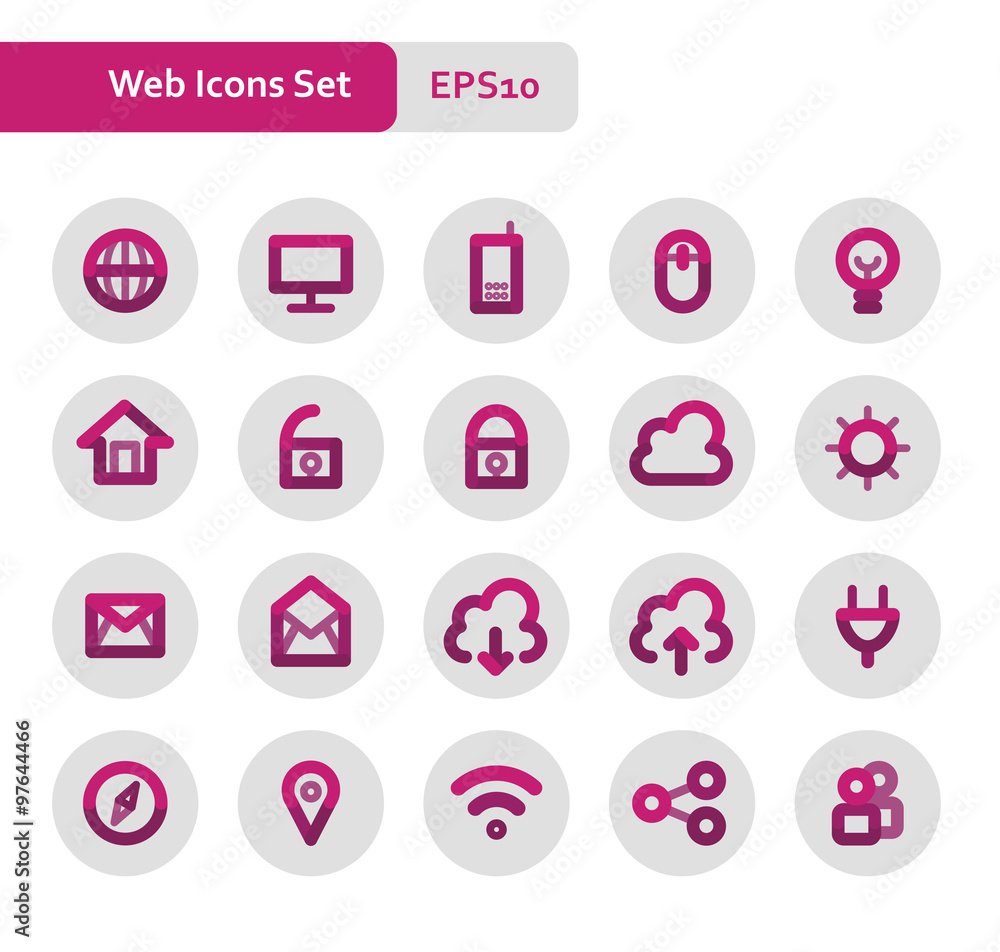 Web icons set Web icons set