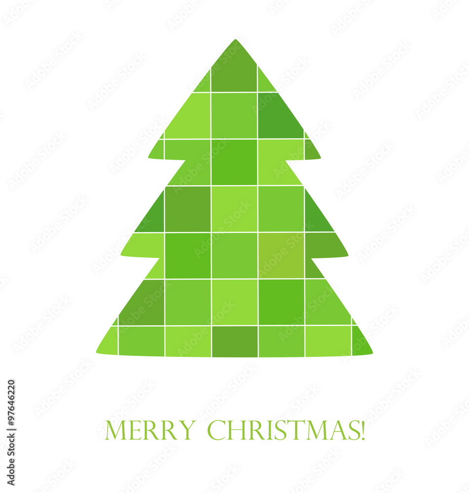 Christmas tree card Christmas tree card