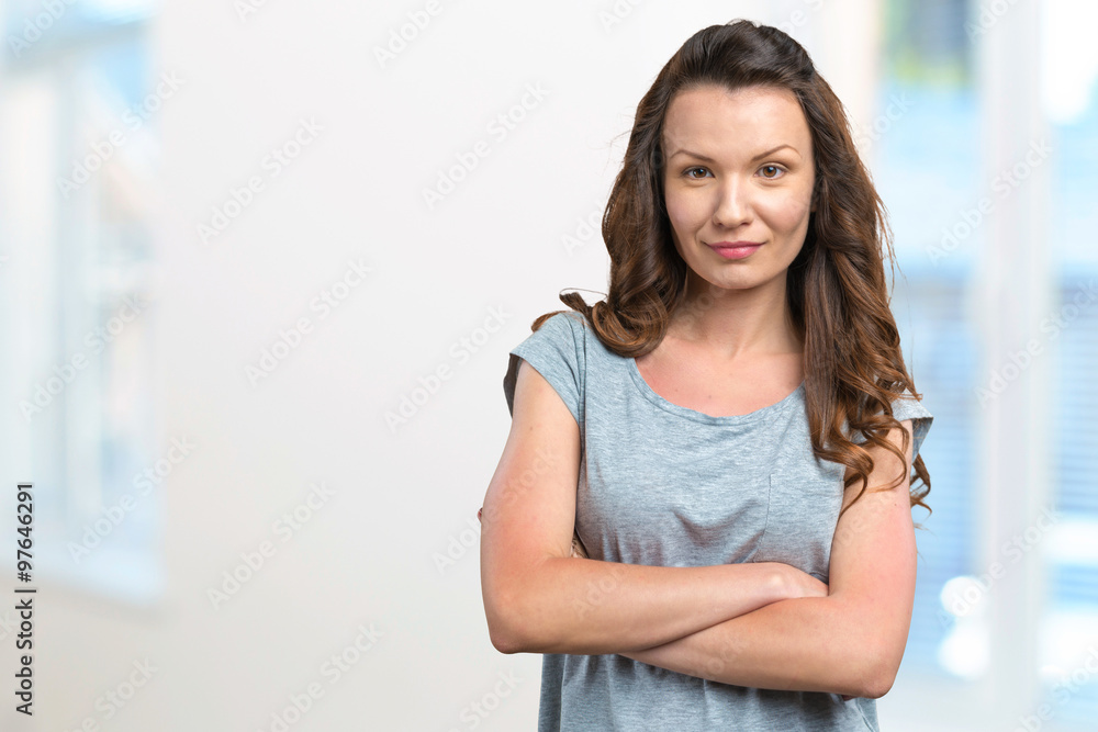 Beautiful woman smiling