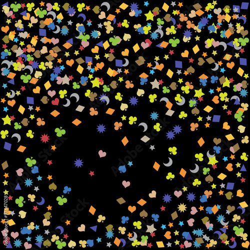 confetti, New Year's celebration - background