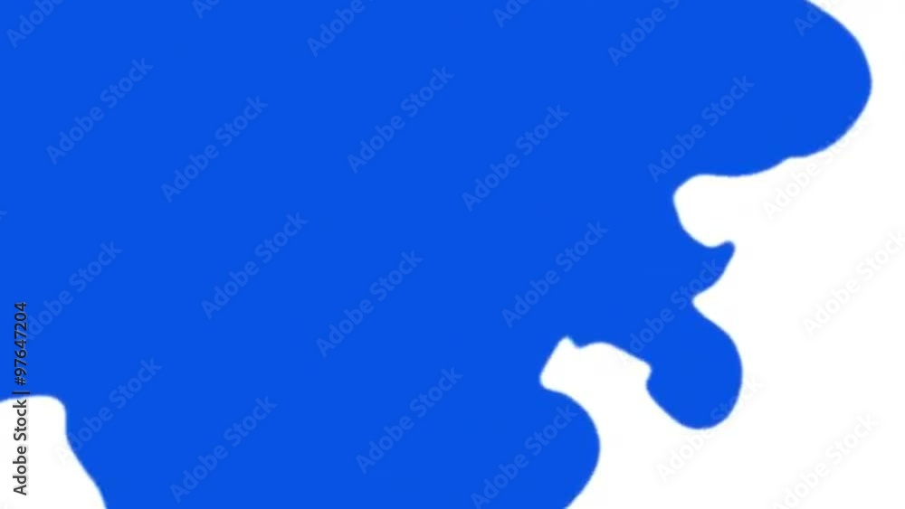 Blue ink in water, white to blue transition Blue ink in water, white to blue transition