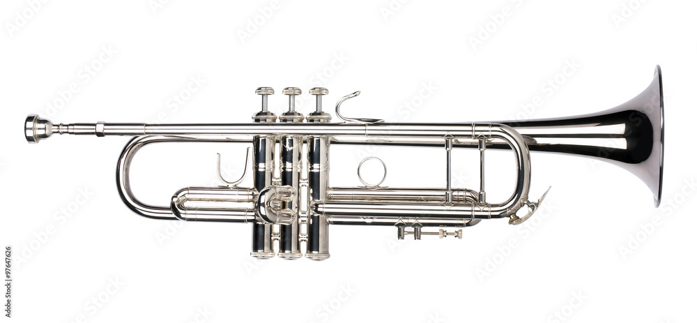 Trumpet Isolated on a white background Trumpet Isolated on a white background