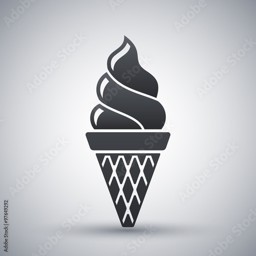 Vector ice cream cone icon