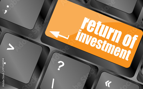 invest or investing concepts, with a message on enter key or keyboard, vector illustration