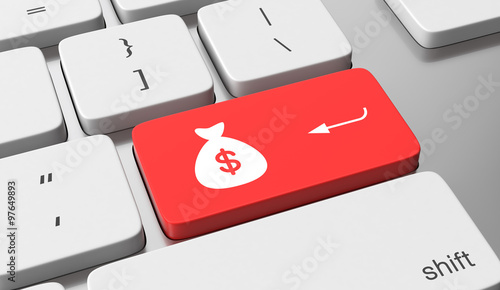 Schilderij op canvas Make money online