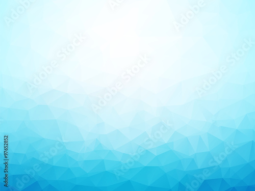 light blue winter background low poly