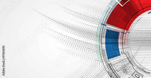 abstract technology background Business & development direction