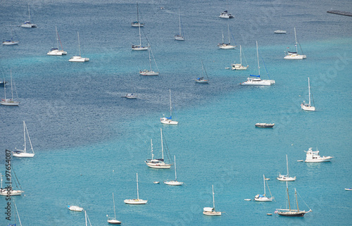Boats staying at blue bay