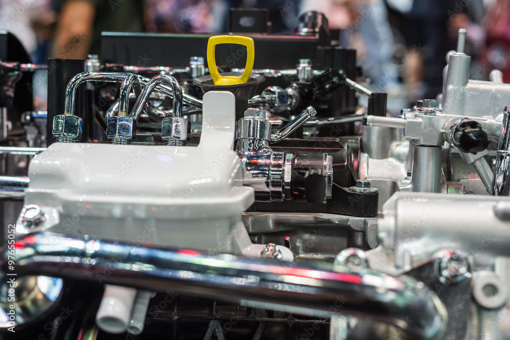 Fototapeta premium Close up of car engine