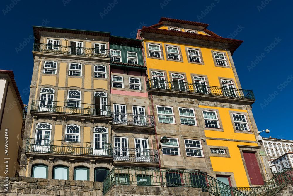 traditional houses in Oporto, Portugal