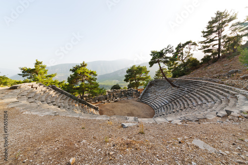  ruins stone and   antalya  arykanda turkey   temple photo