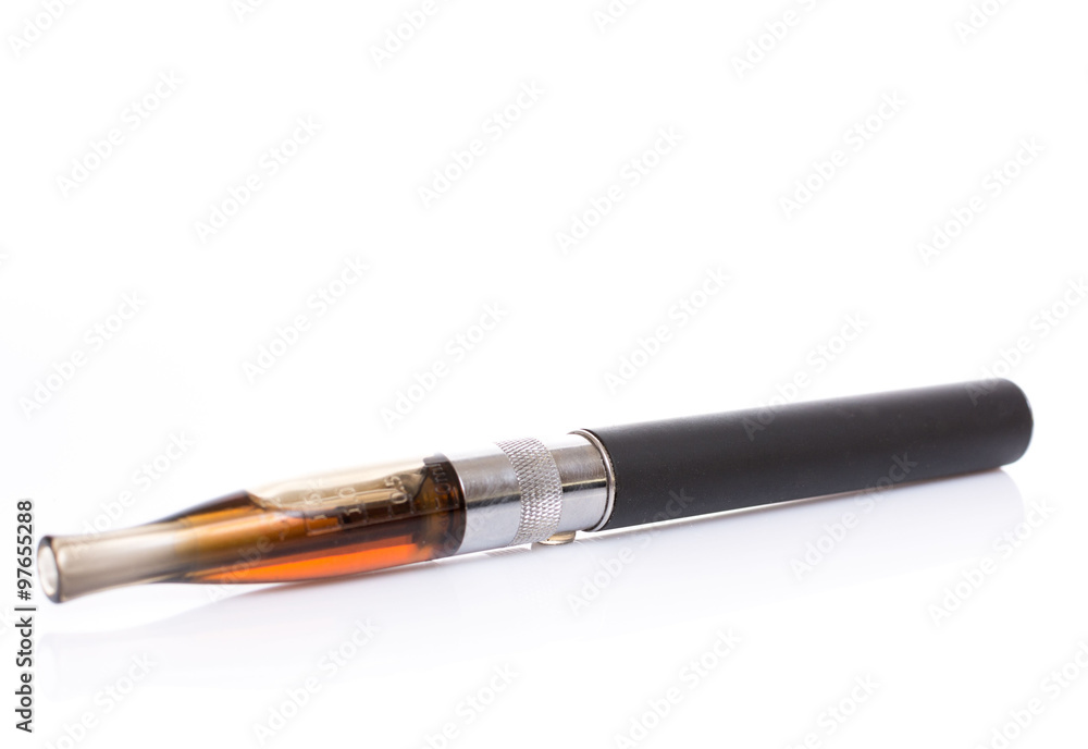 Naklejka premium Black electronic cigarette
