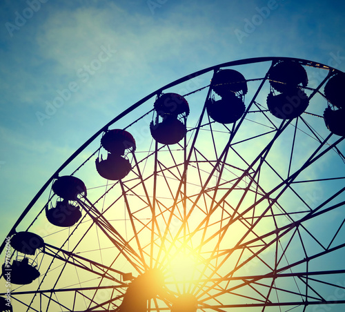 Ferris Wheel on the Sunset