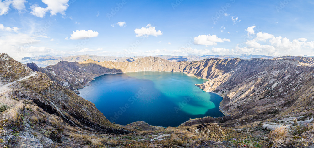 Fototapeta premium Volcan Quilotoa paysage Equateur Ecuador