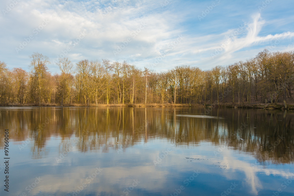 Winter im Schlosspark in Ballenstedt, Harz