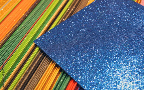 multicolor Paper glitter for decorations and decoupage photo