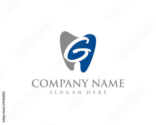 Tooth and G Letter Logo Icon