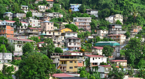 Martinique, picturesque city of Fort de France in West Indies photo