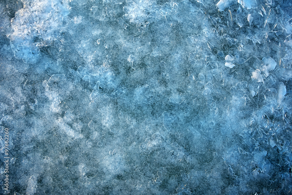 Fototapeta premium Ice background. Ice natural background