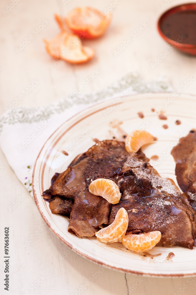 Chocolate pancakes Chocolate pancakes