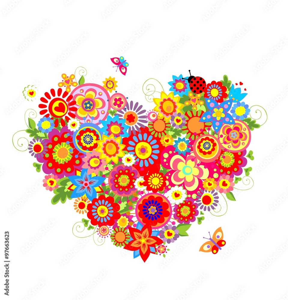 Greeting card with funny floral bouquet Greeting card with funny floral bouquet