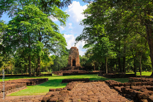 Landscape of Si Them Historical Park at Phetchabun province,Thailand.