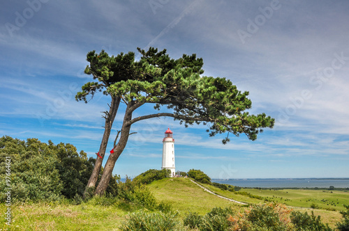 Leuchtturm Dornbusch auf der Insel Hiddensee