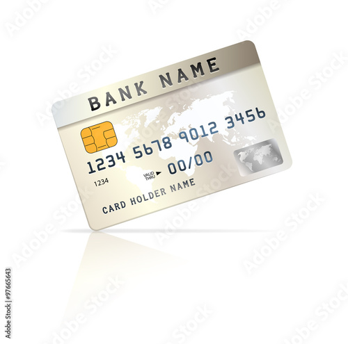 Financial Credit or debit card design template