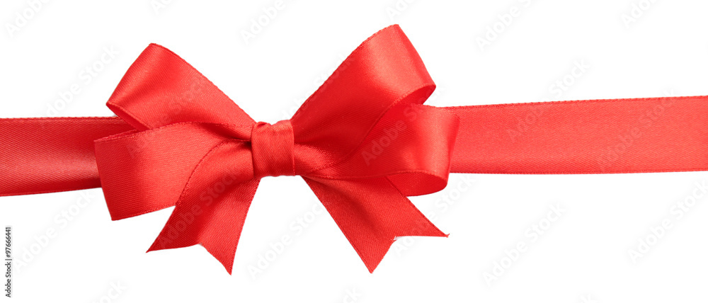 Satin ribbon isolated on white Satin ribbon isolated on white