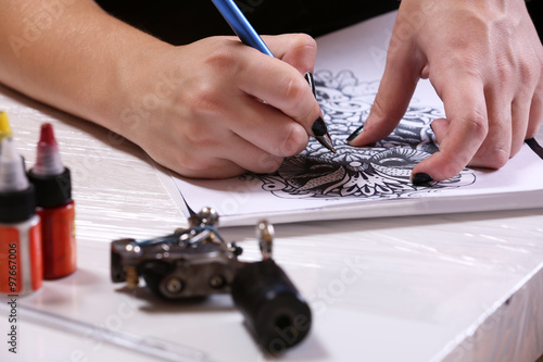 Process of making a sketch ...