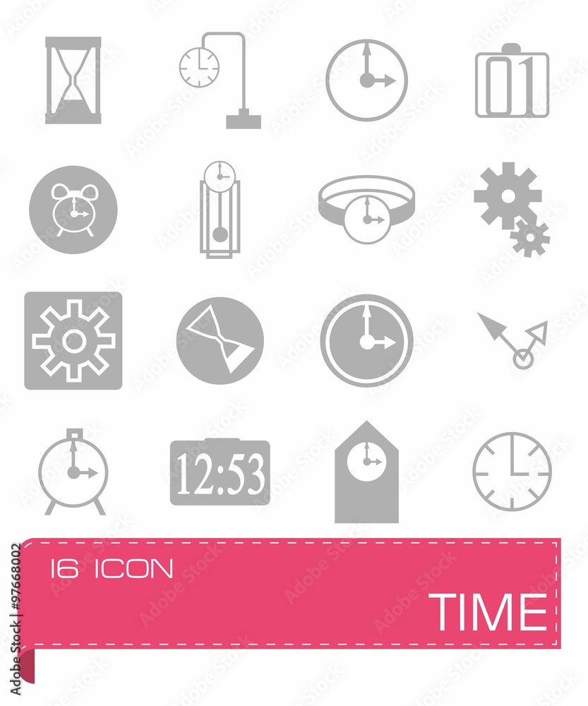 Vector Time icon set Vector Time icon set