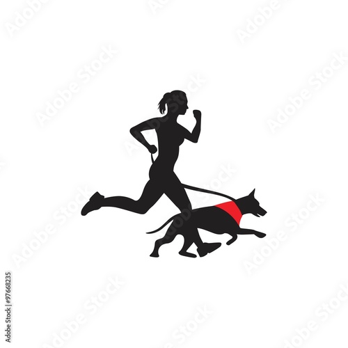 Running with dog