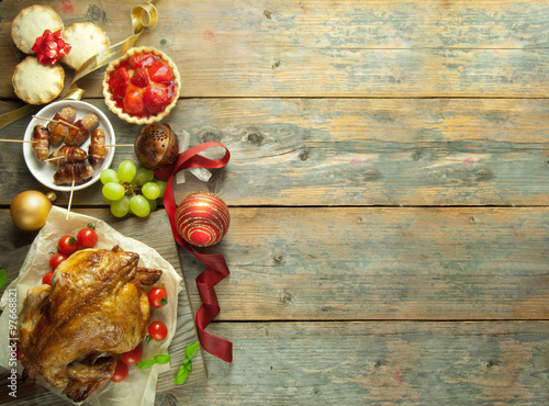 Christmas meal background
